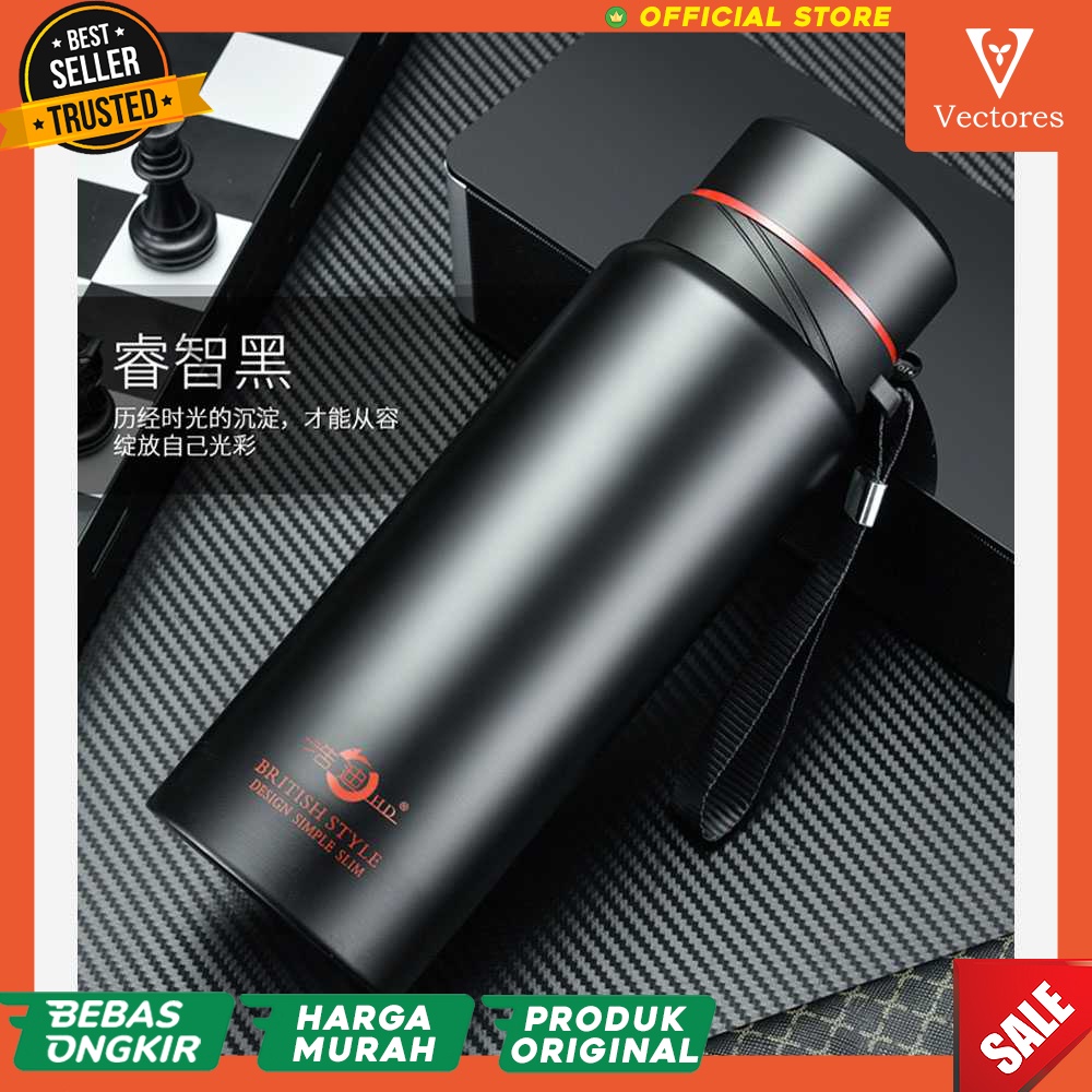 [ORIGINAL] Luxi Botol Minum Thermos Termos Stainless Steel Drinking Bottle Anti Panas Olahraga 800ml Travel