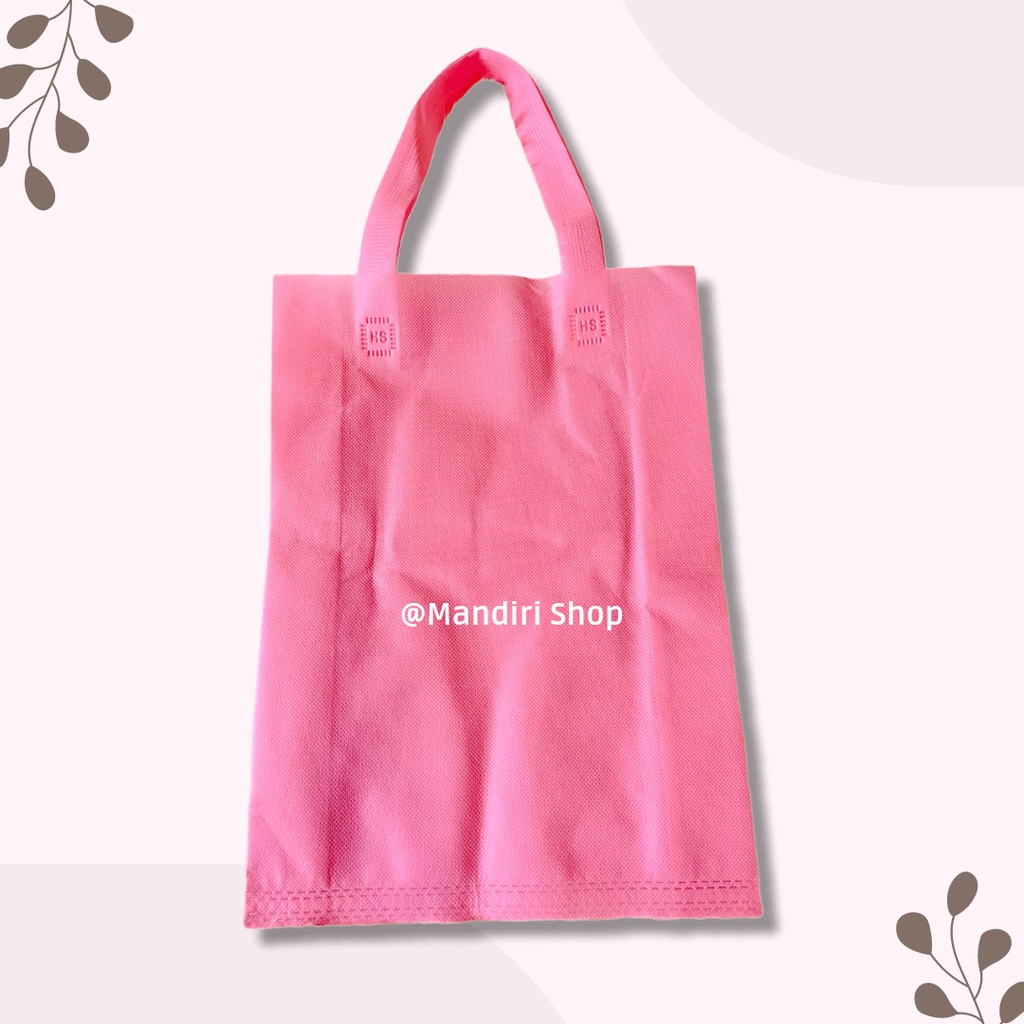 goodie bag tas kain spunbond 25x35x10 cm | tas kantong belanja,tas souvenir,tas ultah,tote bag murah