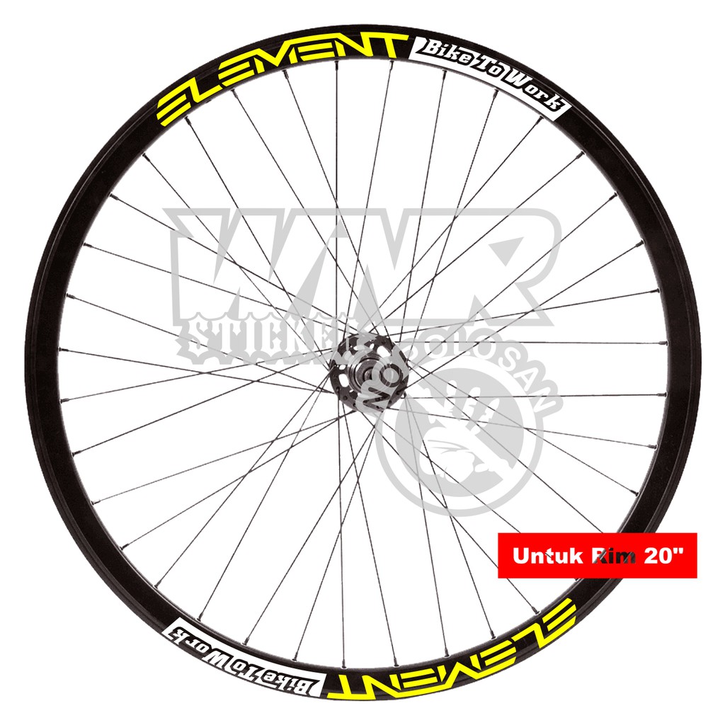 sticker velg sepeda element rim 20 rim 16 rim 22 rim 26
