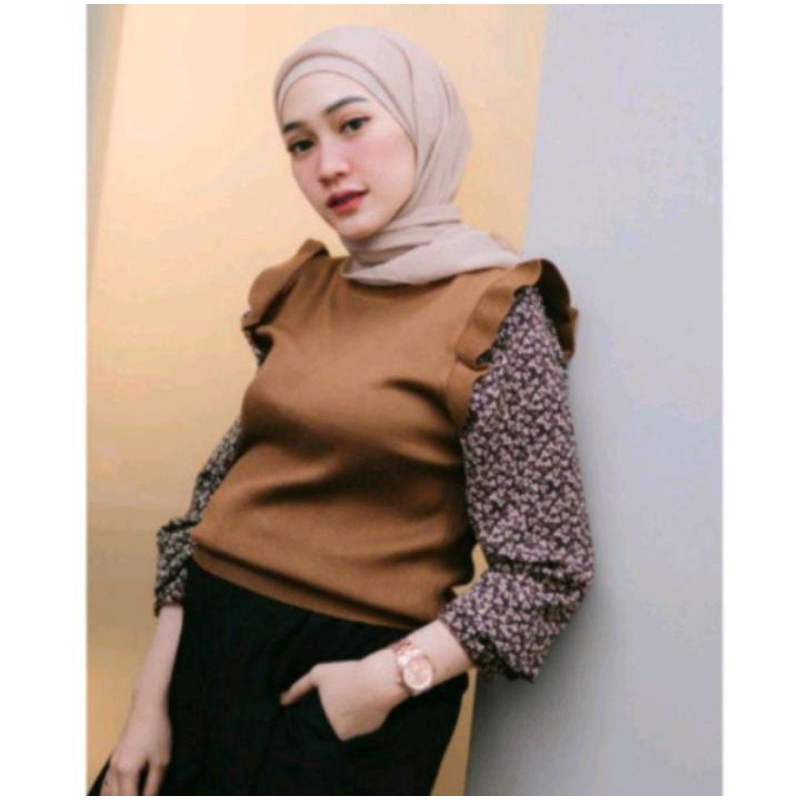 Atasan Blouse Envy  Knit  Import