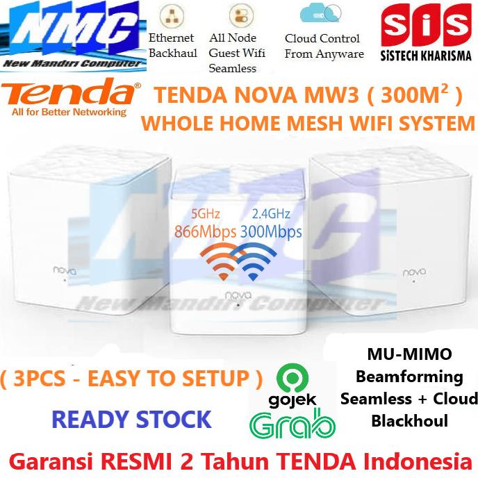 TENDA NOVA MW3 (ISI 3) - TENDA MW3 WHOLE HOME MESH WIFI SYSTEM