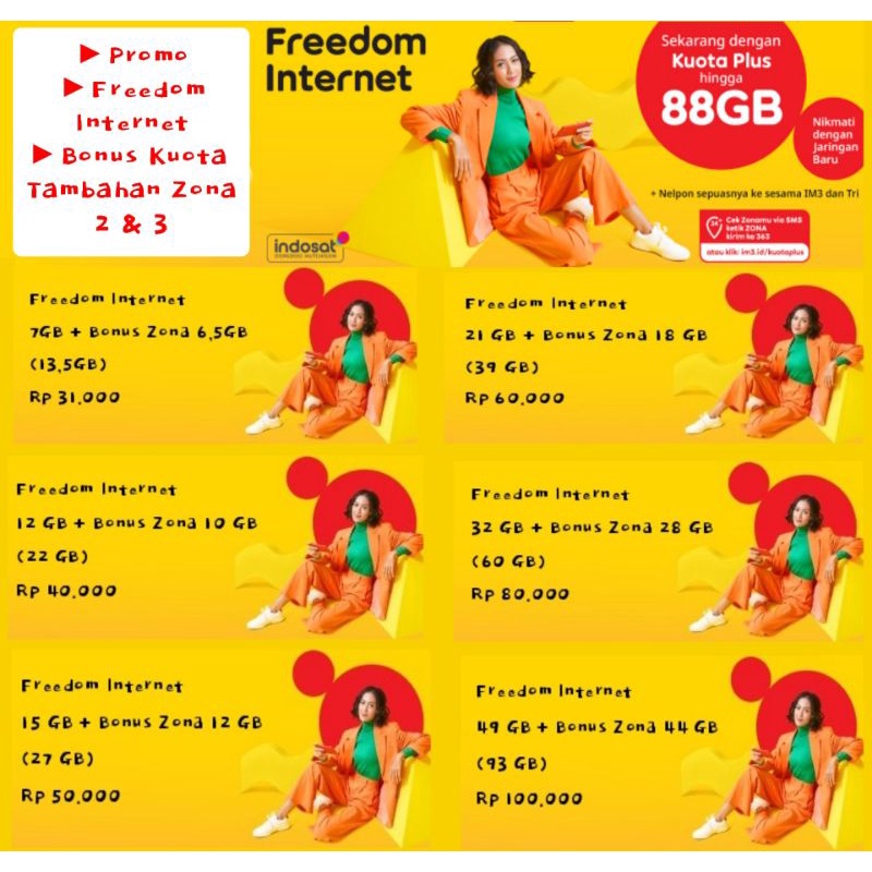 Kuota Indosat Paket Data IM3 Murah