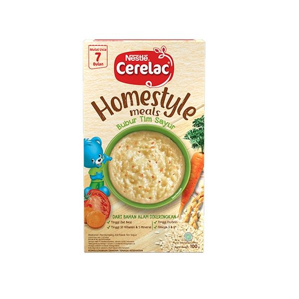 CERELAC HOMESTYLE BUBUR TIM SAYUR 100g