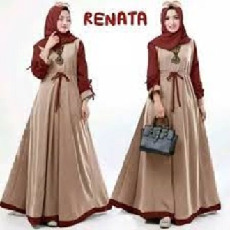 MRA - Baju gamis terbaru kekinian Bertha dress moscrepe