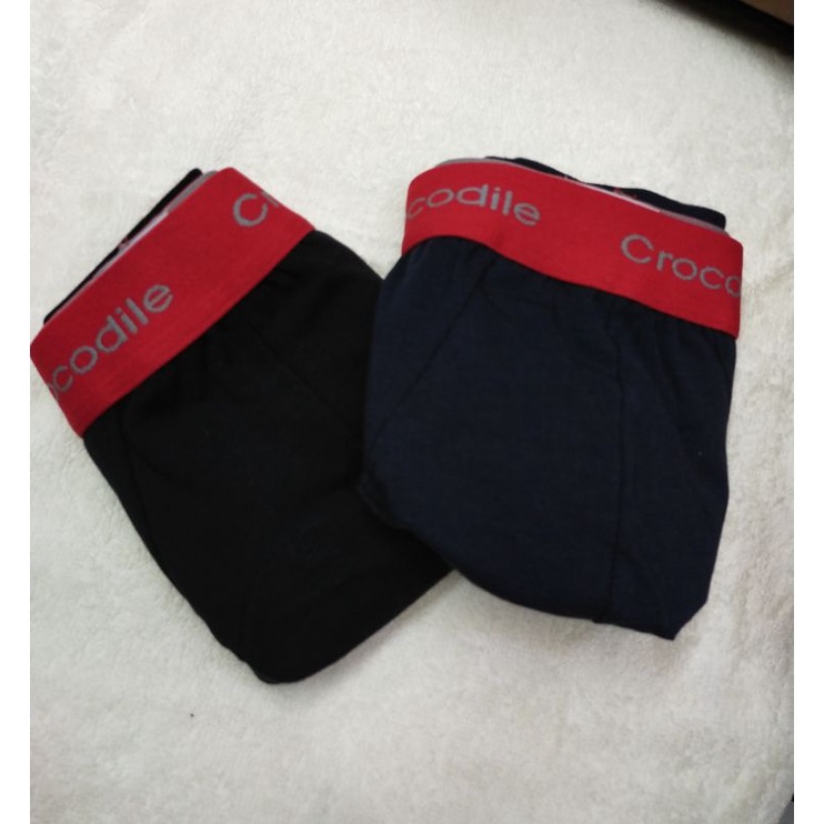 1 kotak isi 2pcs celana merk crocodile dus merah