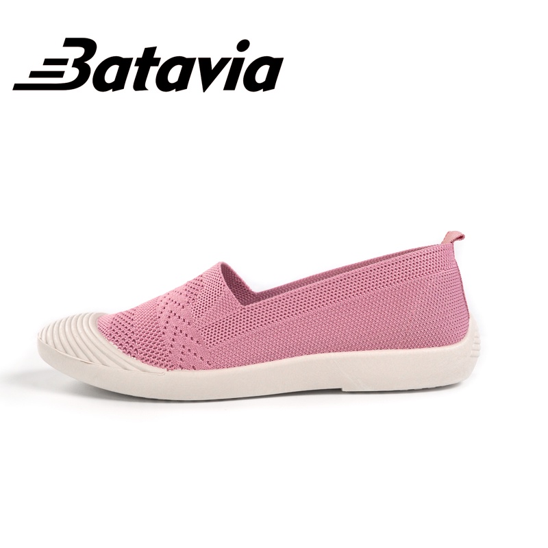 Penanganan Sisa Batavia Sepatu kanvas wanita rajut terbaru bernapas sepatu wanita kasual datar nyaman sepatu wanita X3