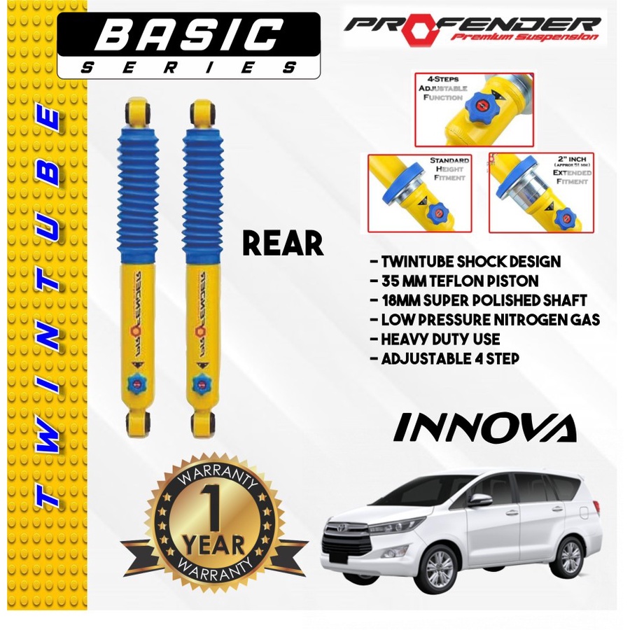 SUSPENSI MOBIL TOYOTA INNOVA REBORN REAR SHOCKBREAKER PROFENDER TWINTUBE