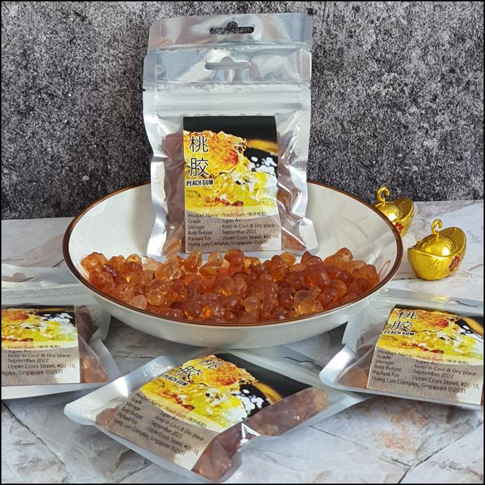

PEACH GUM PREMIUM SUPER GRADE A (TAO JIAO) 100GRAM