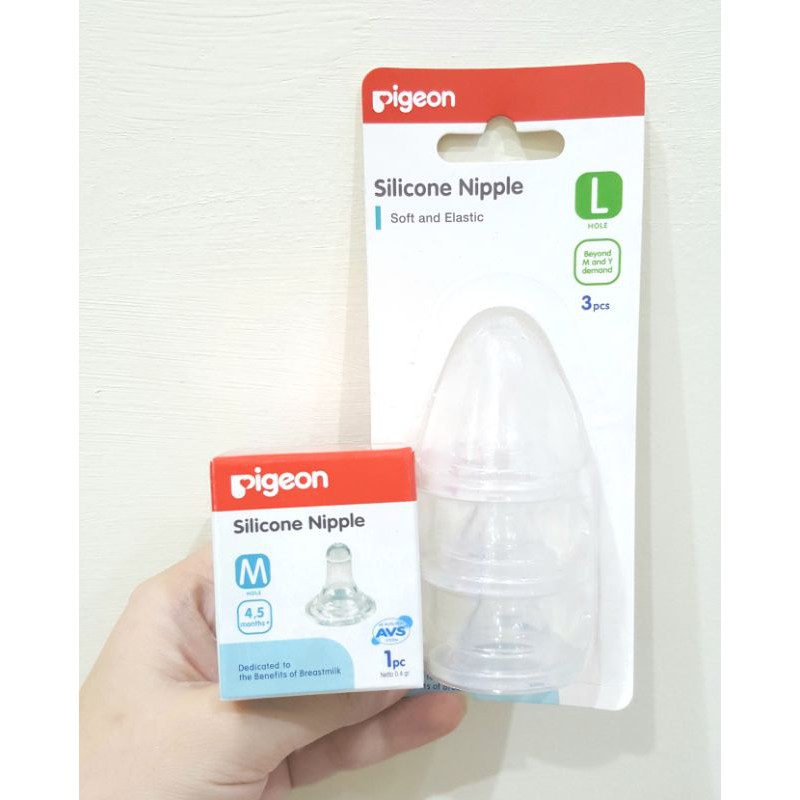 Pigeon Dot Silicone Nipple kotak box blister