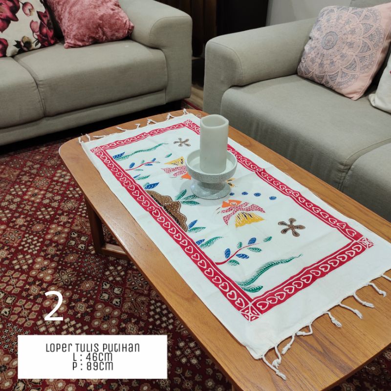 LOPPER SOGAN (TAPLAK MEJA PANJANG) / TAPLAK MEJA BATIK