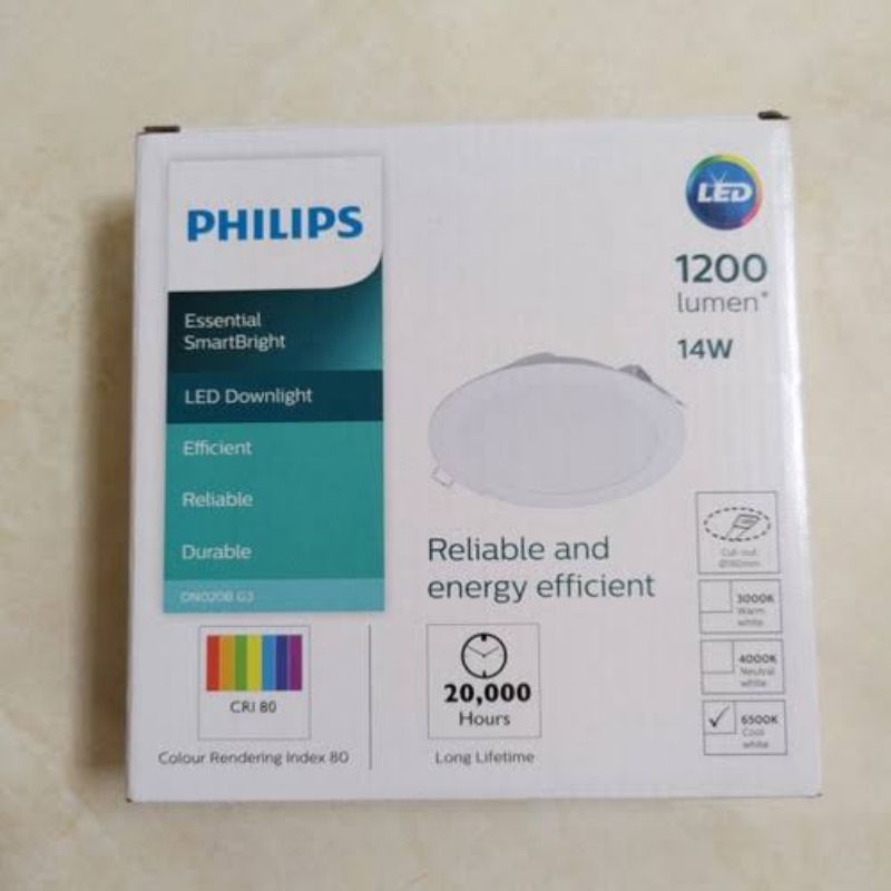 Philips LED Downlight DN020B 14 Watt 6500K 6 inch