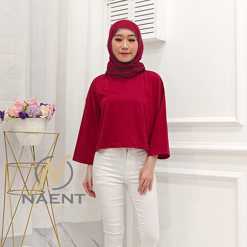 Crop Top Hijab Wanita/ Crop Top Hijab/ Pakaian Crop Top / Baju Crop Top