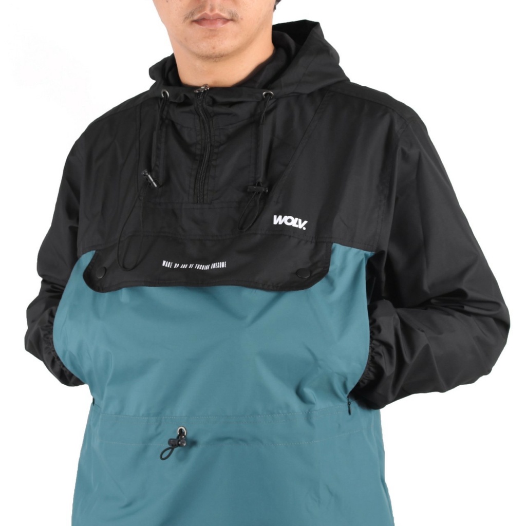 [SIAP KIRIM] Jaket Parasut Cagoule Wolv Snowdope Waterproof - Jaket Cagoule Waterproof Anti Air