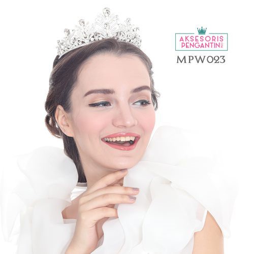 [TOKO TERPERCAYA] AKSESORIS WANITA MAHKOTA WEDDING HEADPIECE PENGANTIN MPW023