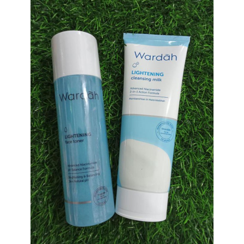 WARDAH PAKET(LIGHTENING TONER+MILK CLEANSER )