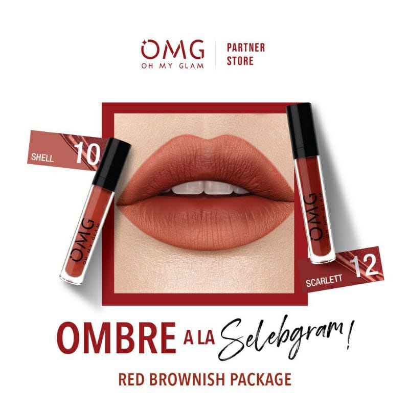 PROMO OMG (OH MAY GLAM) Matte Kiss Lip Cream/LIPCREAM/Lipstik Murah/OMG