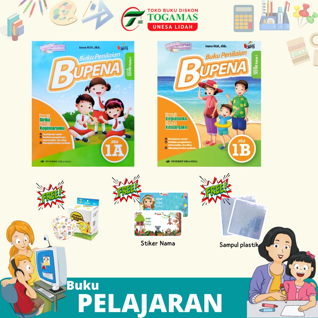 BUPENA : SD/MI KELAS 1A, 1B, 1C, 1D K2013 NEW REVISI