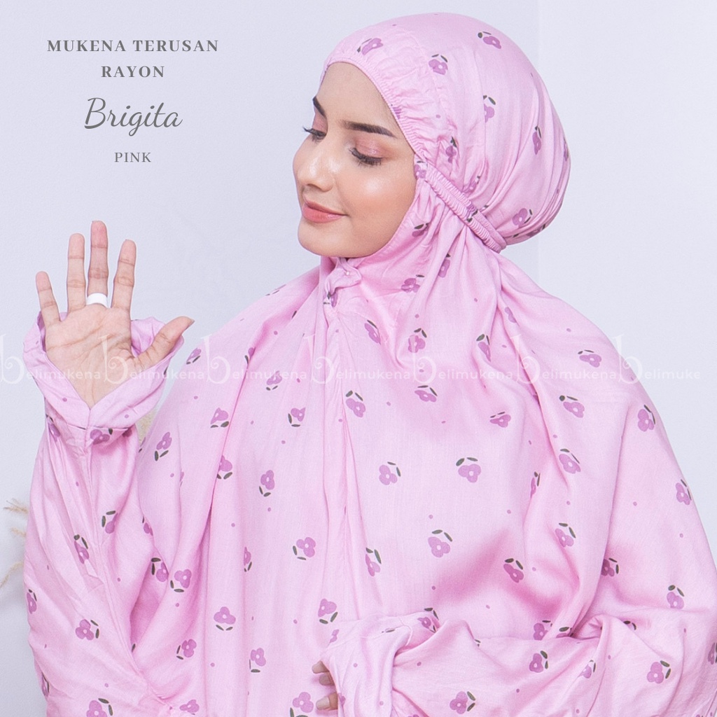 Nanoy Official - Mungkena Dewasa Rayon Terusan Traveling Jumbo Warna Pink Motif Bunga