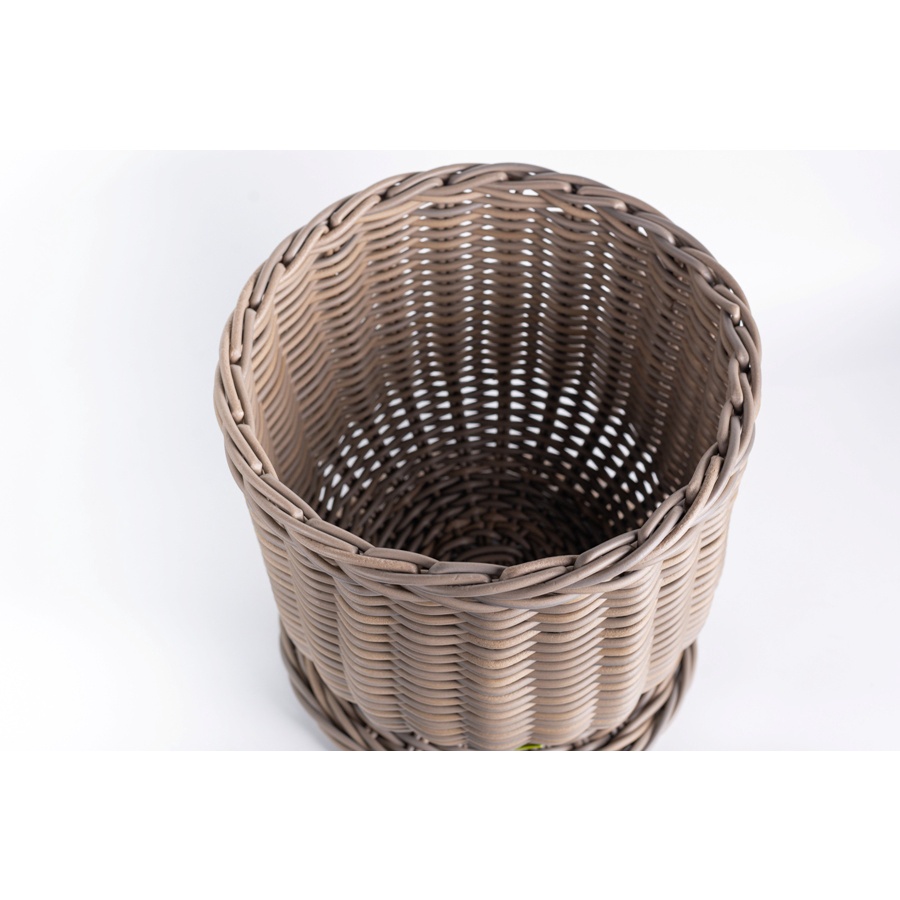 Pot Pedestal Basket in Bright Grey - Double Xtra Large