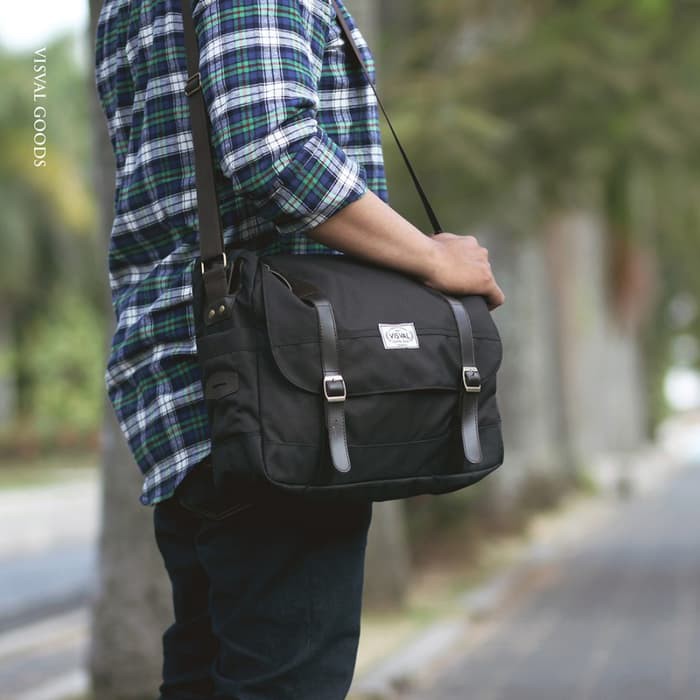 Tas Kerja Selempang Laptop Visval Massive Sling Bag Branded Waterproof