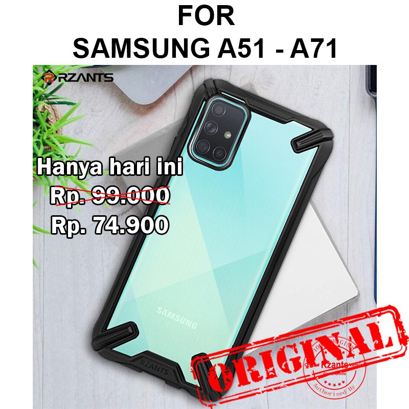 RZANTS MILITARY case Samsung A51 - A71 casing cover fuze tpu clear not ringke fusion