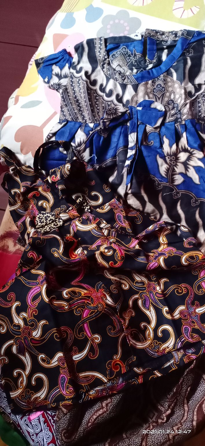 Dress Batik Bcl | Batik Anak | Dress Batik Anak