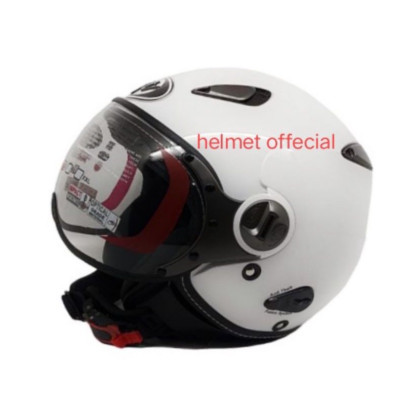 Helm Kyt Elsico Solid & Motif-putih