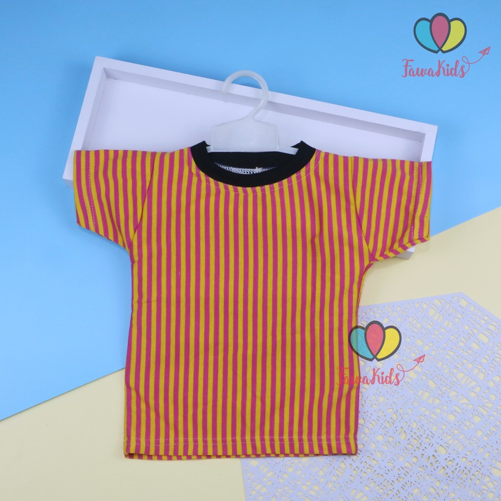 Kaos Geulis uk 1-2 Tahun / Baju Anak Perempuan Atasan Lengan Pendek Murah Bahan Adem Salur