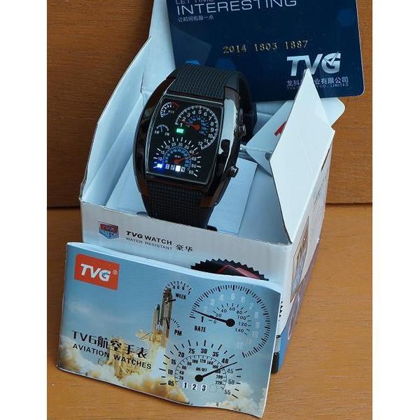 JAM TANGAN ORIGINAL LED SPEEDOMETER TVG