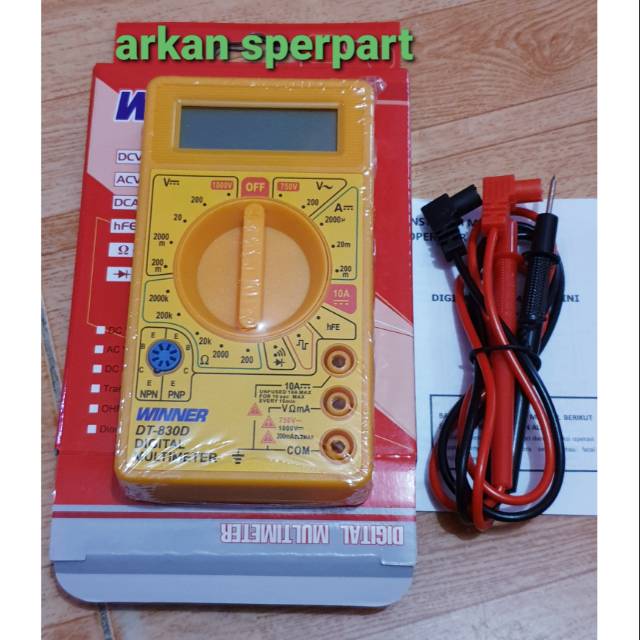 Tester digital kecil WINNER/Multitester digital kecil/Avo meter