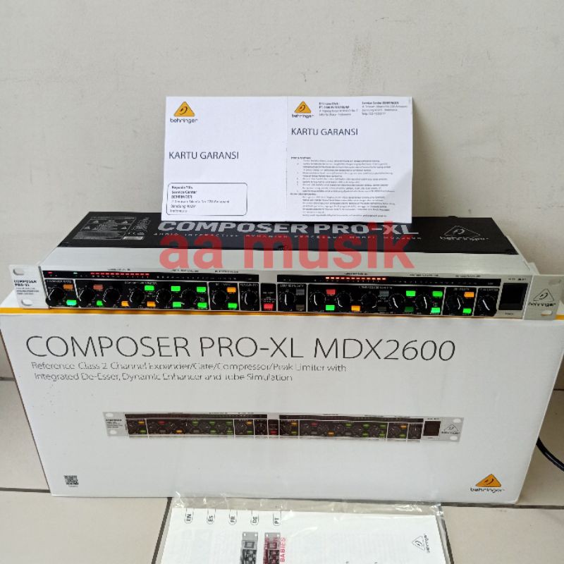COMPRESSOR BEHRINGER MDX2600 GARANSI 1 TAHUN ORIGINAL MDX 2600