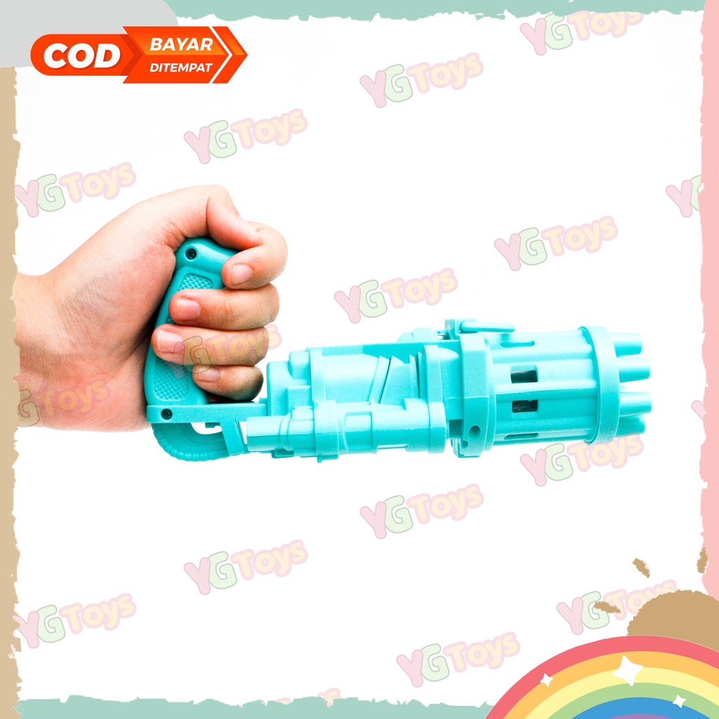 YGtoys Mainan Bubble Gun Gelembung Sabun Tembakan Balon Gatling Anak Elektrik Edukasi Edukatif