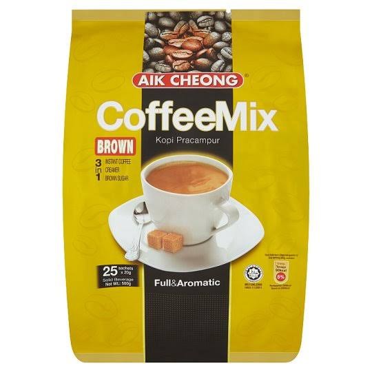 

Aik cheong 3 in 1 instant coffee creamer brown sugar isi 25 sachet