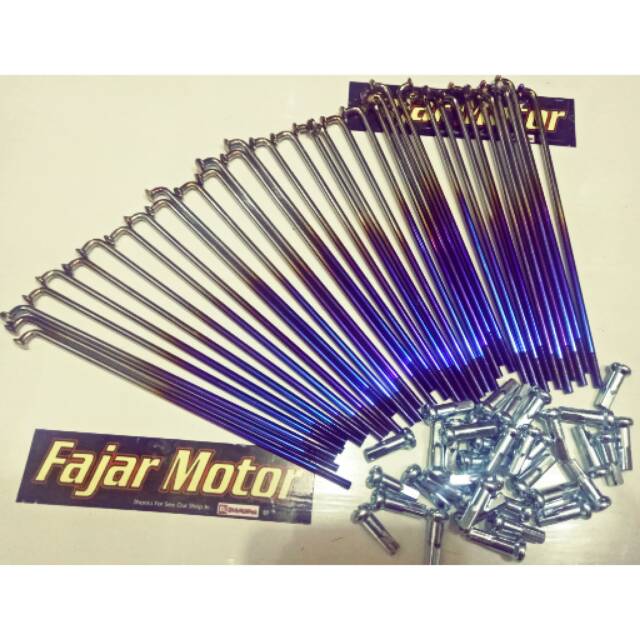 TDR JARI JARI  2TONE BLUE SILVER PELANGI SPOKE RUJI TWOTONE BAKARAN 36 STICK CBR VIXION SATRIA FU SUPRA JUPITER