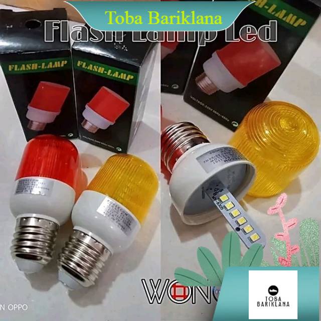 lampu flash led strobo 220v lampu perhatian fiting e27 led blitz kedip kedip Murah