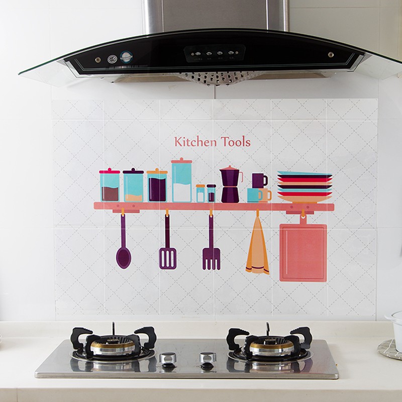 Stiker Transparan Anti Minyak Tahan Panas Untuk  Kompor  