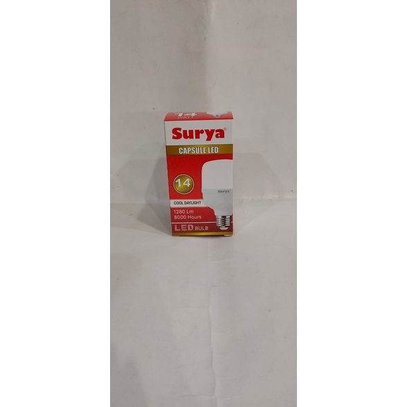 Surya Capsule 14 Watt Lampu LED 14W Putih Cool Daylight Original