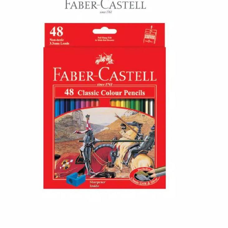 

[PRODUK C8H0B] pensil warna classic colour 48 faber castell NCZ
