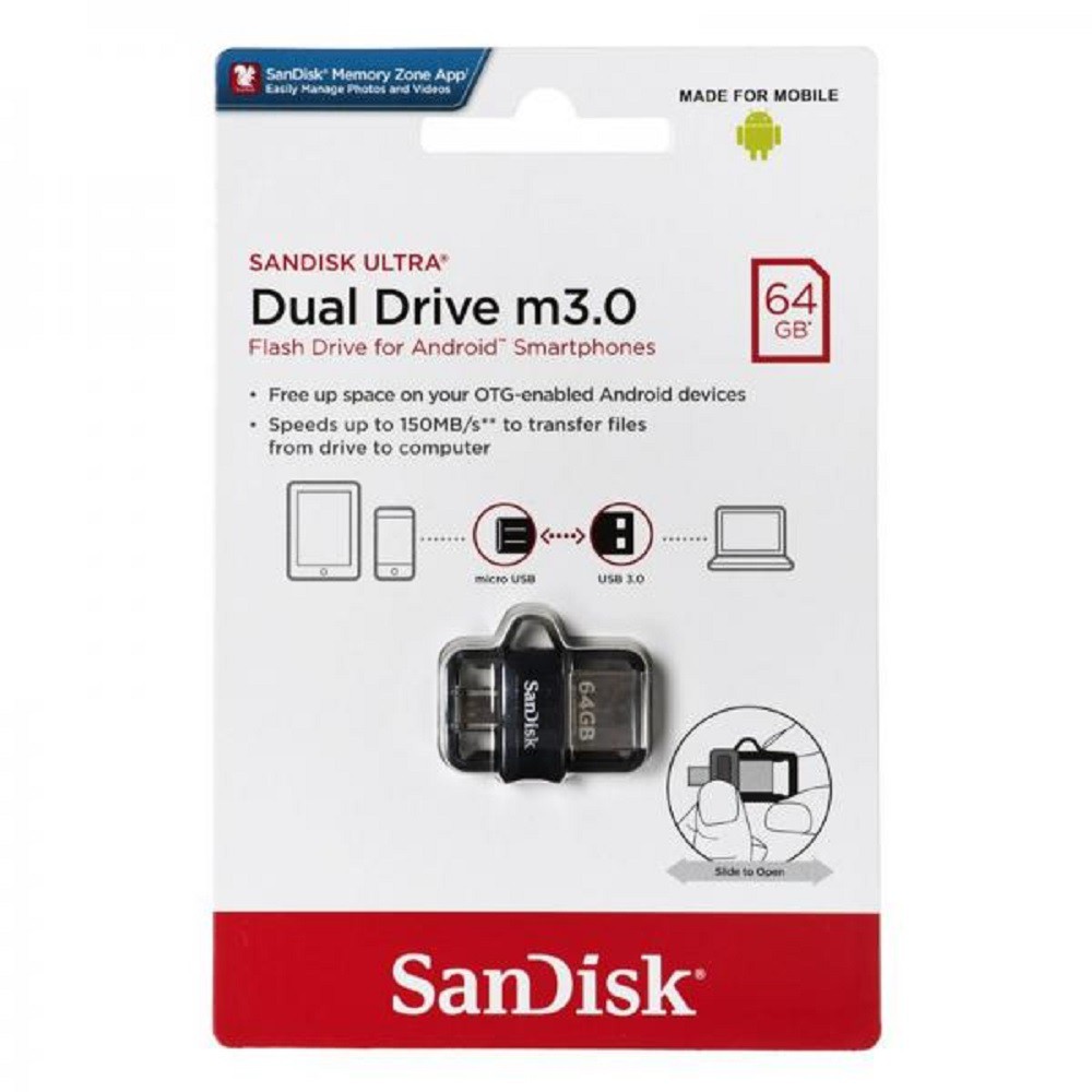 FLASHDISK OTG SANDIKS ULTRA DUAL DRIVE M3.0