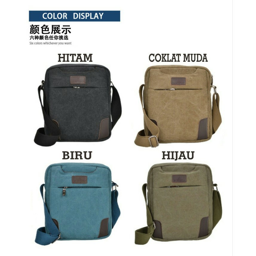 (T) TERMURAH tas selempang pria wanita import tas sekolah tas kerja banyak kantong
