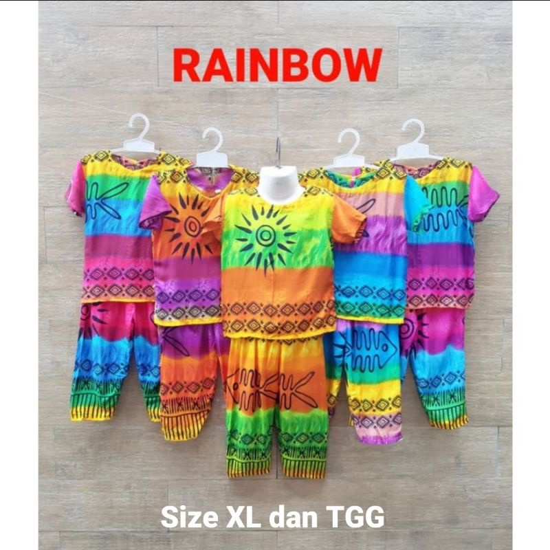 RAINBOW PIYAMA ANAK CELANA PANJANG SIZE XL-TGG