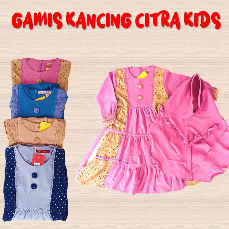 Gamis Anak Perempuan Citra Kids Usia 2 3 Tahun