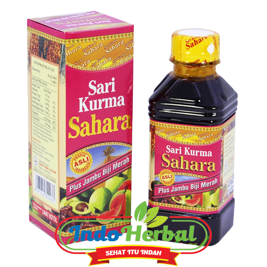 Sari Kurma SAHARA Plus Jambu Biji Merah | Sari Kurma SAHARA 330gr