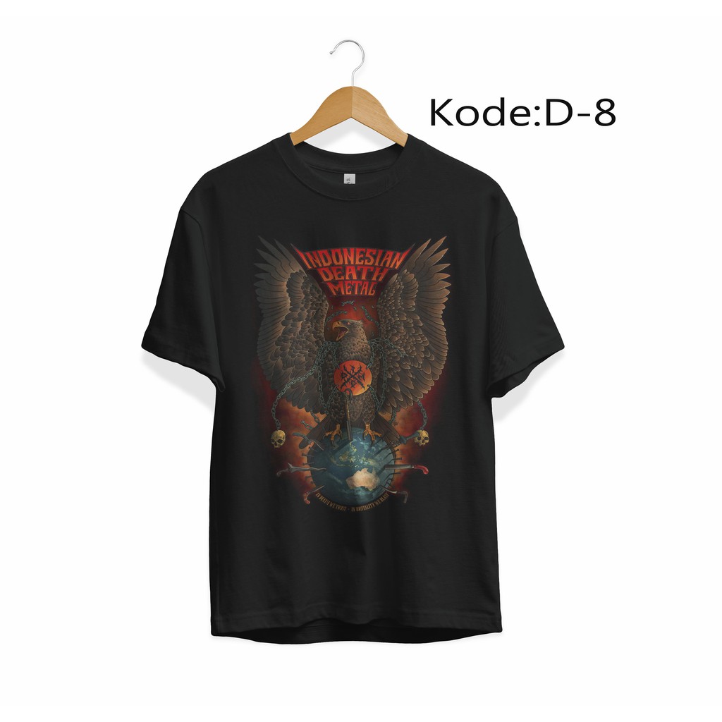 KAOS INDONESIA DEATH METAL TSHIRT MUSIK ROCK IDDM 08