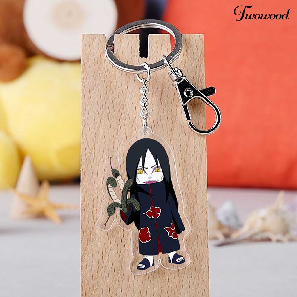 Twowood Gantungan Kunci Motif Kartun Anime Bahan Akrilik Untuk Hadiah