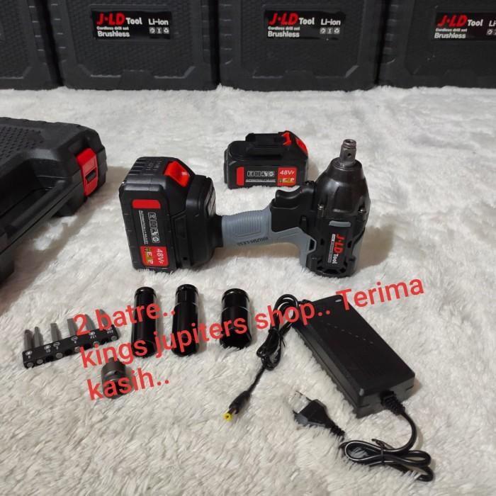 2 batre IMPACT WRENCH JLD 48VOLT IMPECT IMPEK WRENCH BUKA BAUT 48VOLT