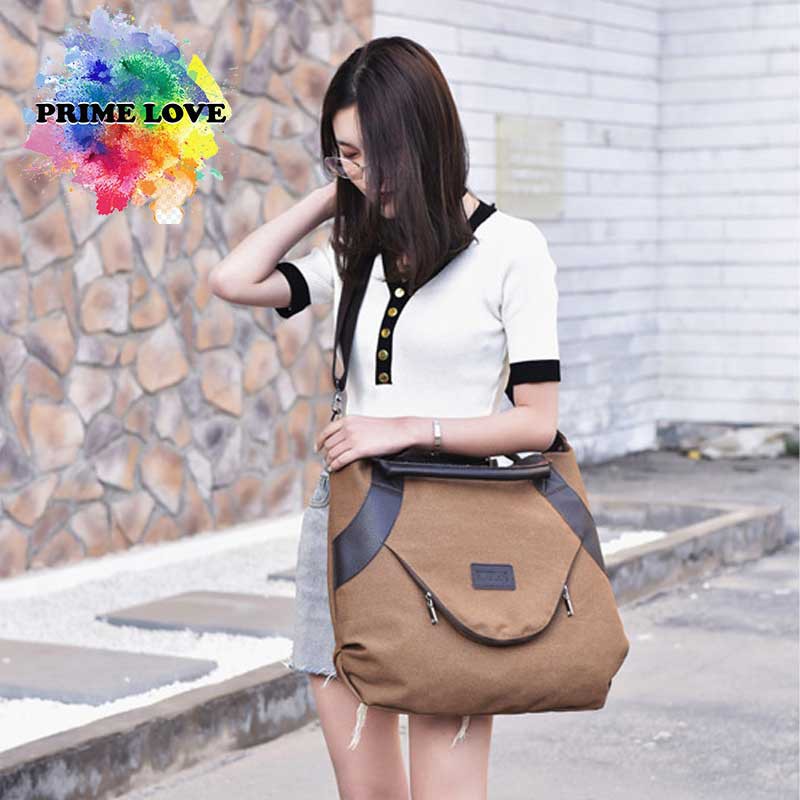 Tas Wanita Selempang Kanvas Kapasitas Besar Tas ShoulderBag Simple Casual Terbaru -TW1844