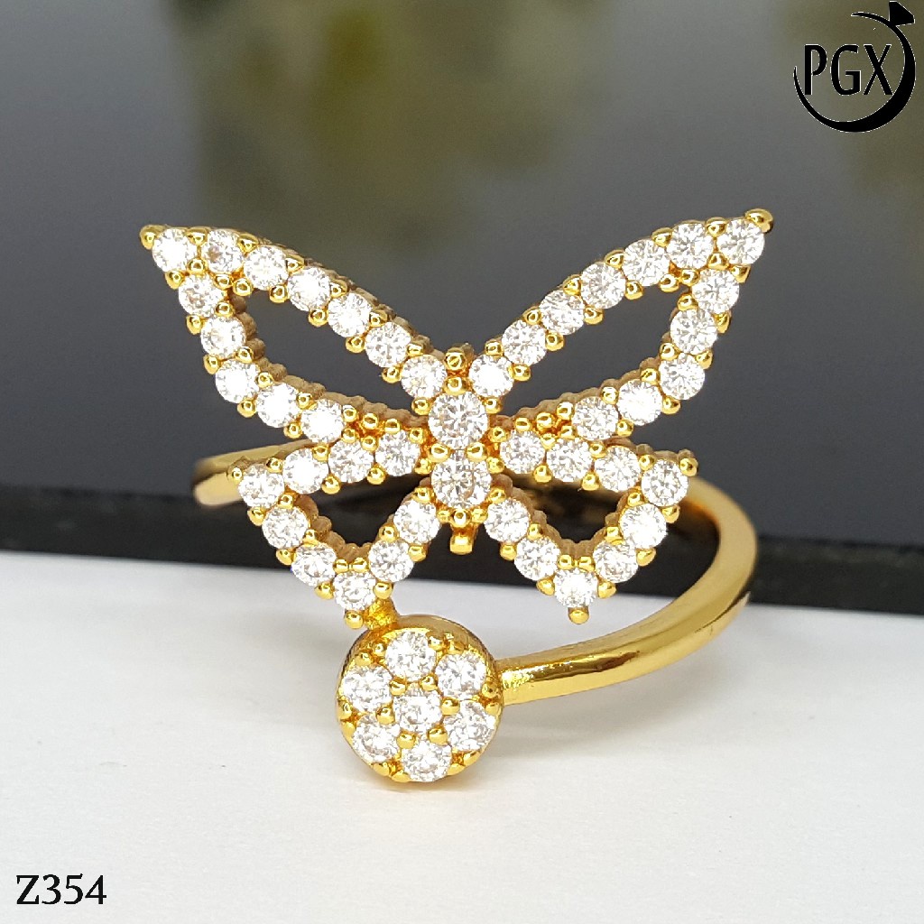 PGX Cincin Xuping Wanita Aksesoris Fashion Perhiasan Lapis Emas Premium - Z354