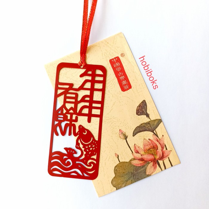 

Lucu Pembatas Buku Unik / Bookmark Unik / Chinese Style Bookmark -- Merah Diskon