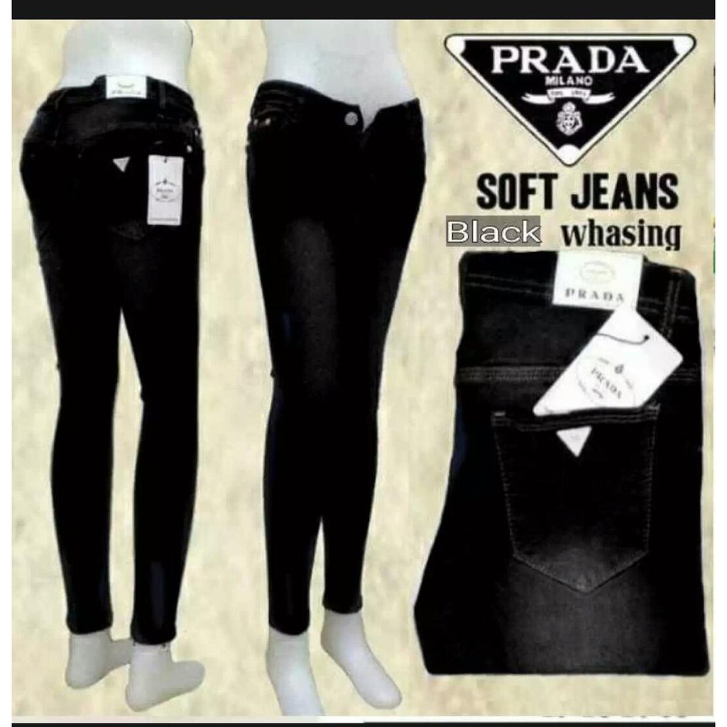 Celana jeans wanita polos fhasion panjang